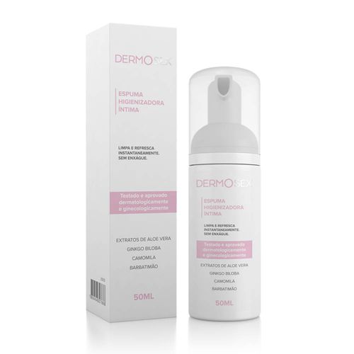 Espuma para Higiene Intima Sem Enxágue Dermosex 50ml Espuma para Higiene Intima Sem Enxágue Dermosex 50ml