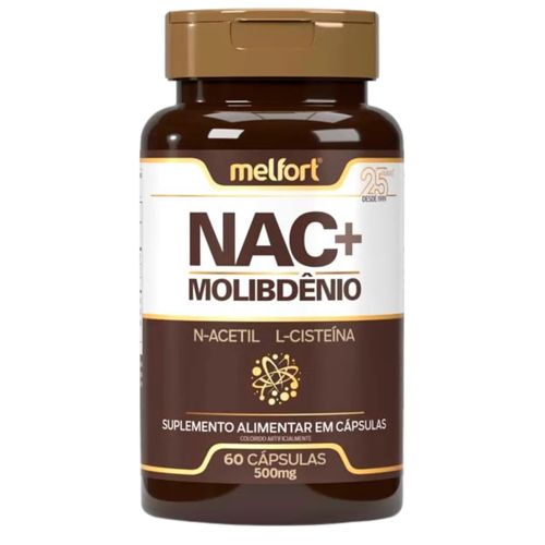 NAC+ MOLIBDENIO 60 CAPSULAS 500MG MELFORT NAC+ MOLIBDENIO 60 CAPSULAS 500MG MELFORT