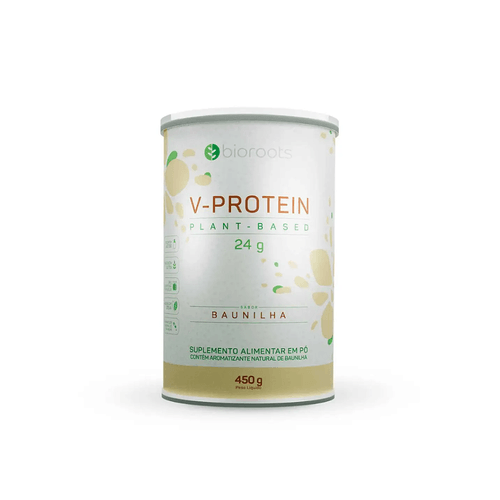 Suplemento Alimentar V-protein Sabor Baunilha Bioroots 450g