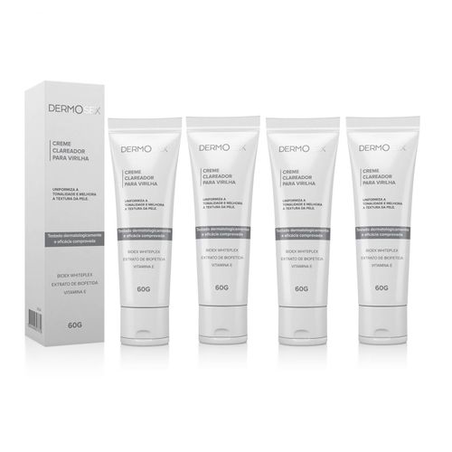 Kit 4 Creme Clareador Intimo Para Virilha E Axila Dermosex