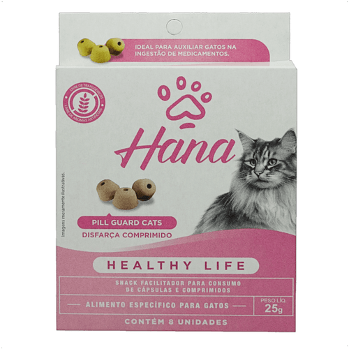 SNACK HANA HEALTHY LIFE PILL GUARD DISFARÇA COMPRIMIDOS 25G PARA GATOS SNACK HANA HEALTHY LIFE PILL GUARD DISFARÇA COMPRIMIDOS 25G PARA GATOS