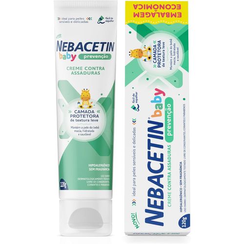 Creme Contra Assaduras Nebacetin Baby Prevenção 120g Creme Contra Assaduras Nebacetin Baby Prevenção 120g