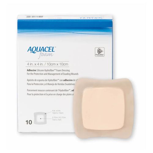 Aquacel® Foam Com Adesivo 10X10cm Unidade Aquacel® Foam Com Adesivo 10X10cm Unidade