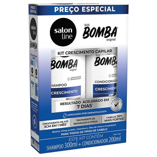 Salon Line Kit Sos Bomba Shampoo + Condicionador Original