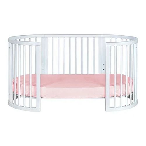 Lençol de Elástico Berço Crescer Fase 2 Oval 138cm x 68cm Rosa - Arrumadinho Lençol de Elástico Berço Crescer Fase 2 Oval 138cm x 68cm Rosa - Arrumadinho