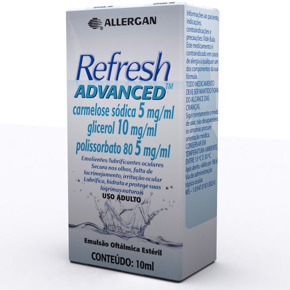 Refresh Advanced Allergan 10ml - Drogaria Sao Paulo