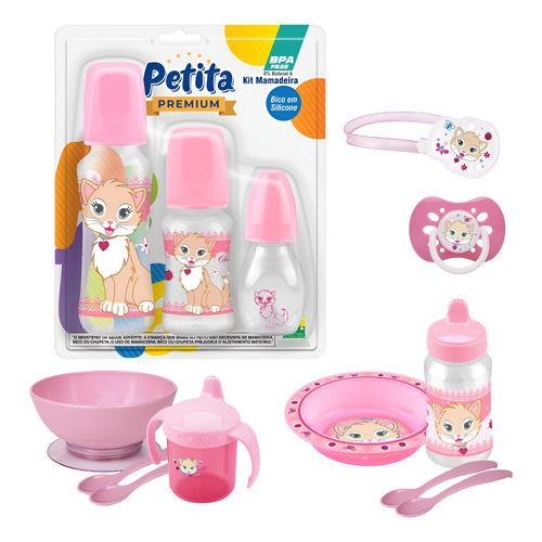 Kit Refeição Infantil tijelinha Mamadeira Copo e Chupeta