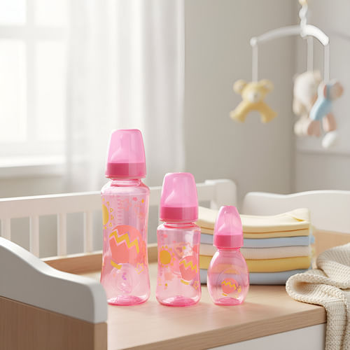 Kit Mamadeira Petita Bico de Silicone 240 ml 140 ml 60 ml