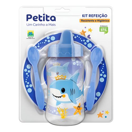 Kit Refeição Infantil Prato e Copo de Treinamento c/ Válvula