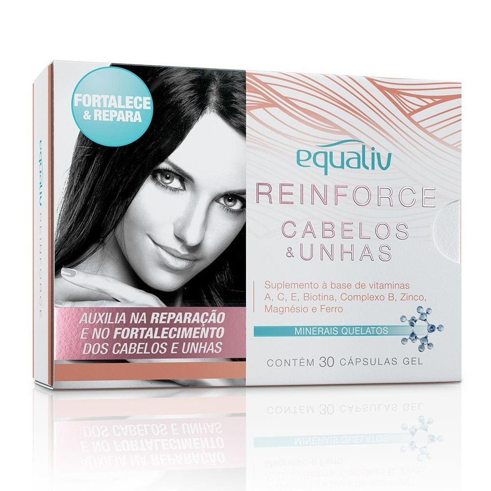 Equaliv Reinforce Cabelo E Unhas 30 Cápsulas - Drogaria Sao Paulo