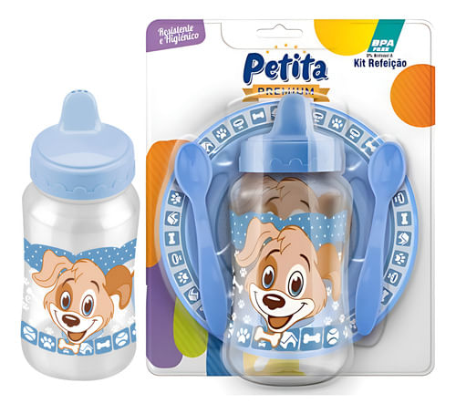 Kit Refeição Infantil Prato Copo de Treinamento c/ Válvula