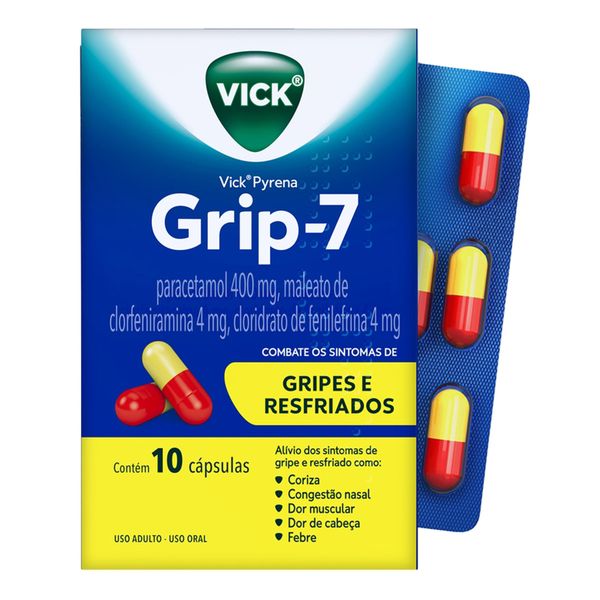 Antigripal Vick Pyrena Grip-7 10 Cápsulas