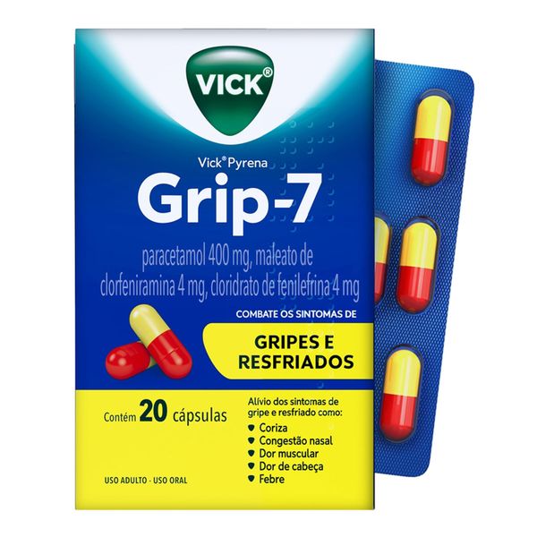 Antigripal Vick Pyrena Grip-7 20 Cápsulas