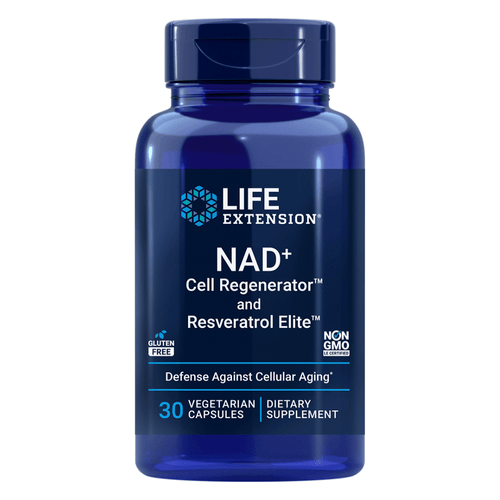 NAD+ Cell Regenerator e Resveratrol 300mg 30 Cápsulas Life Extension NAD+ Cell Regenerator e Resveratrol 300mg 30 Cápsulas Life Extension