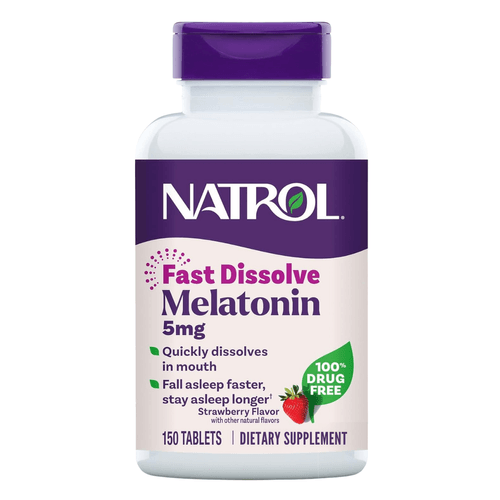 Melatonina 5mg Fast Dissolve 150 Tabletes Morango Natrol Melatonina 5mg Fast Dissolve 150 Tabletes Morango Natrol