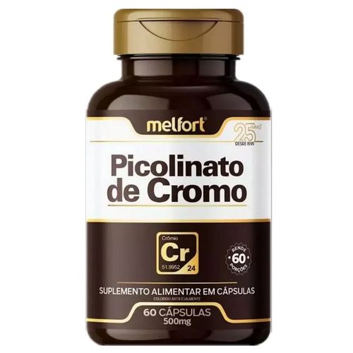 PICOLINATO DE CROMO 60 CAPS 500MG MELFORT PICOLINATO DE CROMO 60 CAPS 500MG MELFORT