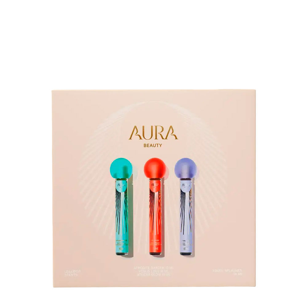 Kit Aura Beauty Lollipop Scents - Body Splash 3x 10ml
