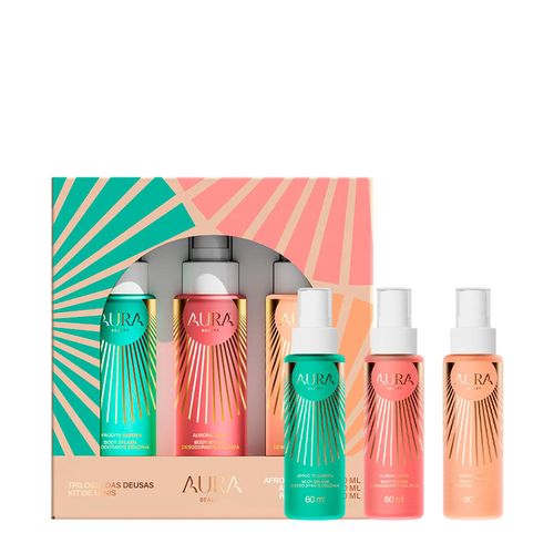 Kit Aura Beauty Trilogia das Deusas - Body Splash 3x 60ml Kit Kit Aura Beauty Trilogia das Deusas - Body Splash 3x 60ml Kit