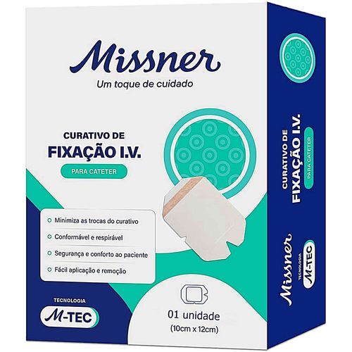 Curativo Filme Adesivo Fixação Cateter I.V. 10x12cm -unidade