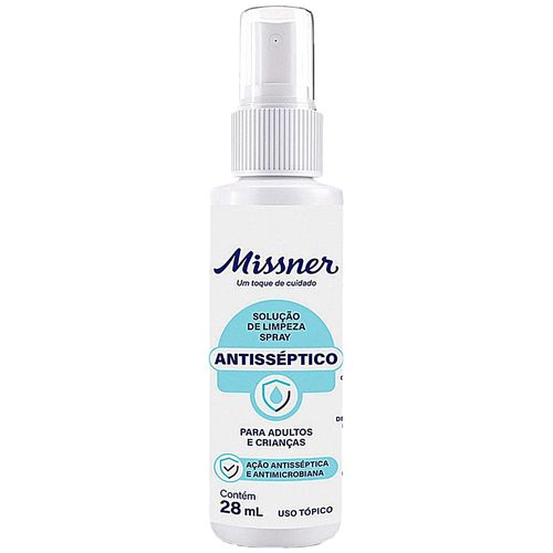Solução Antisseptica Spray de Limpeza Missner 28ml Solução Antisseptica Spray de Limpeza Missner 28ml