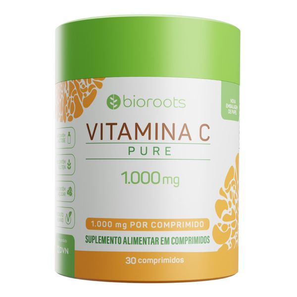 Vitamina C 1000mg Bioroots 30 Comprimidos