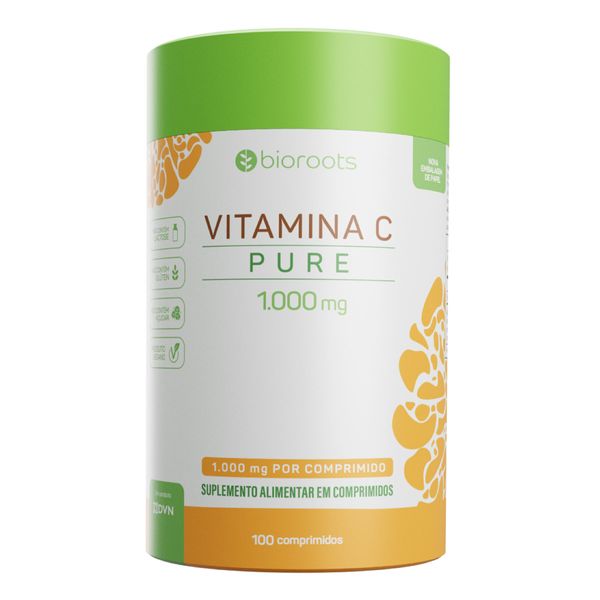 Vitamina C 1000mg Bioroots 100 Comprimidos
