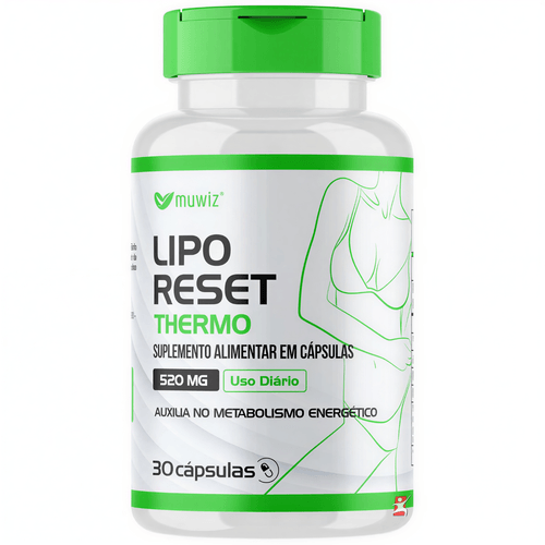 LIPO RESET THERMO ÁCIDO CLOROGÊNICO + CAFEÍNA + CURCUMINA + VITAMINA B5 60 CAPSULAS - MUWIZ LIPO RESET THERMO ÁCIDO CLOROGÊNICO + CAFEÍNA + CURCUMINA + VITAMINA B5 60 CAPSULAS - MUWIZ