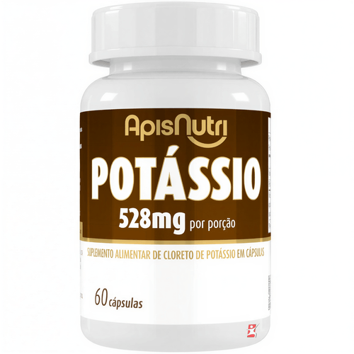 POTÁSSIO 528MG POR PORÇÃO 60 CAPSULAS - APISNUTRI POTÁSSIO 528MG POR PORÇÃO 60 CAPSULAS - APISNUTRI