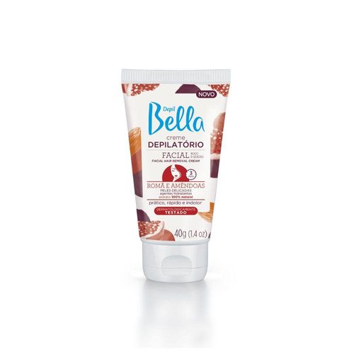 Depil Bella Creme Depilatório Facial Romã e Amêndoas 40 g Depil Bella Creme Depilatório Facial Romã e Amêndoas 40 g
