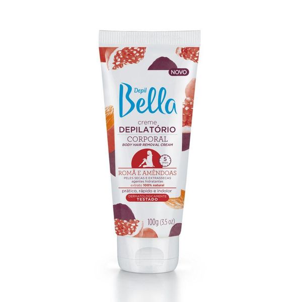 Depil Bella Creme Depilatório Corporal Romã e Amêndoas 100 g