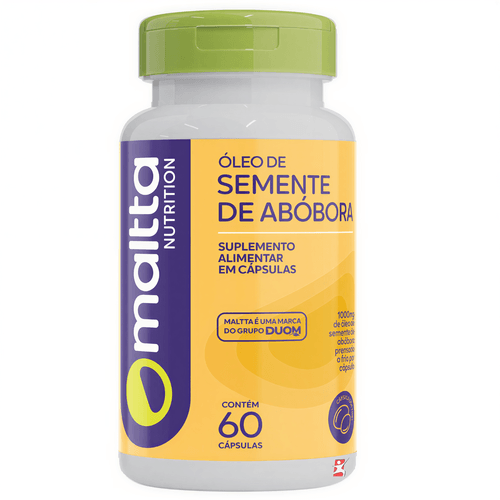 ÓLEO DE SEMENTE DE ABÓBORA FITOSTERÓIS 1G POR CÁPSULA 60 CÁPSULAS SAÚDE DO HOMEM - MALTTA NUTRITION
