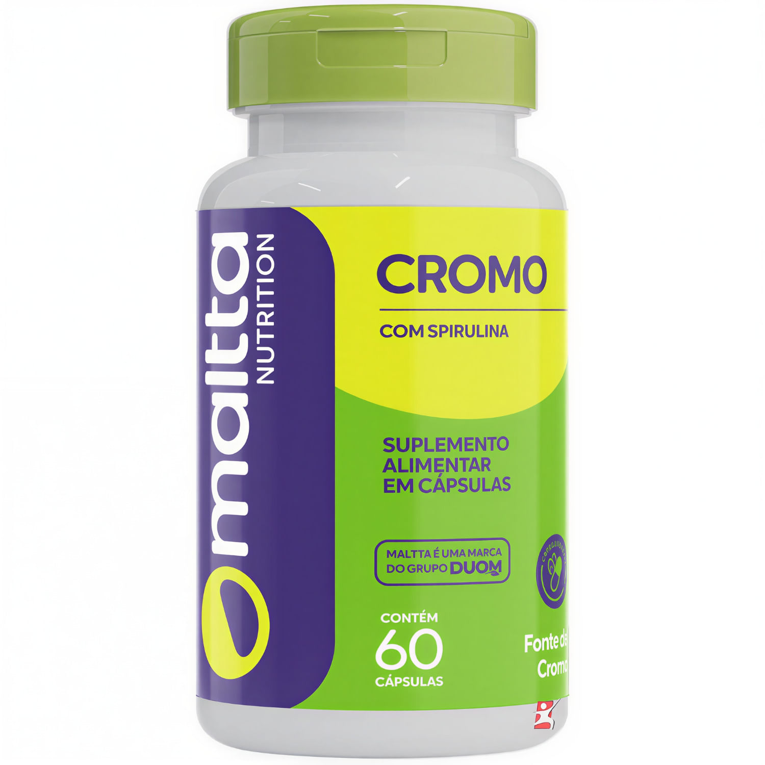 SPIRULINA COM CROMO 60 CAPS