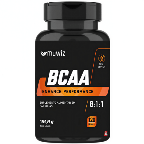 BCAA 8:1:1 ENHANCE PERFORMANCE 120 CAPSULAS - MUWIZ BCAA 8:1:1 ENHANCE PERFORMANCE 120 CAPSULAS - MUWIZ