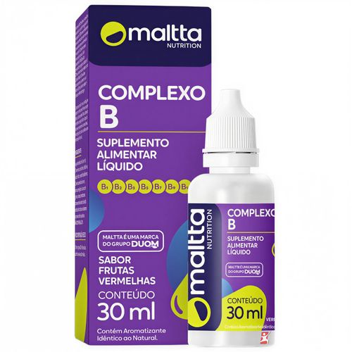 COMPLEXO B 7 VITAMINAS GOTAS 30ML FRUTAS VERMELHAS – MALTTA NUTRITION COMPLEXO B 7 VITAMINAS GOTAS 30ML FRUTAS VERMELHAS – MALTTA NUTRITION
