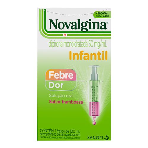 Kit Pediátrico Analgésico Novalgina 50mg/ml 100ml + Antialérgico Allegra 6mg/ml 150ml