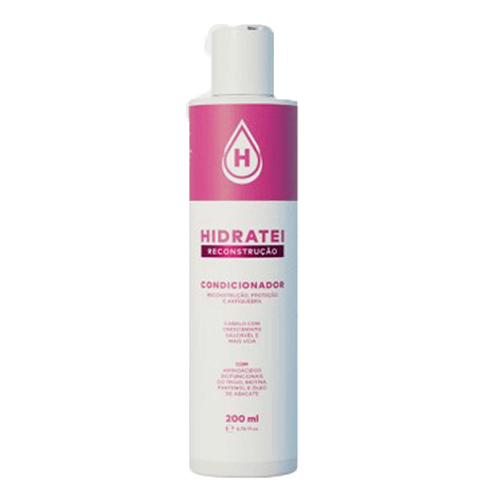 Kit Hidratei Reconstrutor Condicionador 200ml + Spray 250ml + Shampoo 250ml + Creme para Cabelo 250g Kit Hidratei Reconstrutor Condicionador 200ml + Spray 250ml + Shampoo 250ml + Creme para Cabelo 250g