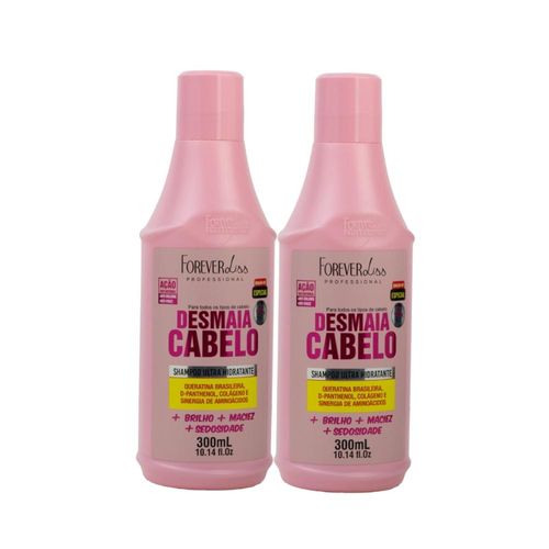 Kit Forever Liss Desmaia Cabelo 2 Shampoo 300 ml