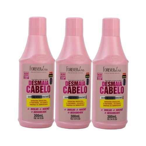 Kit Forever Liss Desmaia Cabelo 3 Shampoo 300 ml Kit Forever Liss Desmaia Cabelo 3 Shampoo 300 ml