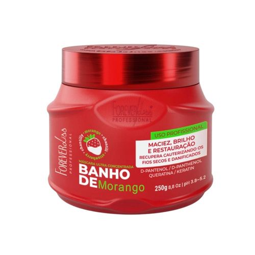 Máscara Forever Liss Banho de Morango 250 g Máscara Forever Liss Banho de Morango 250 g