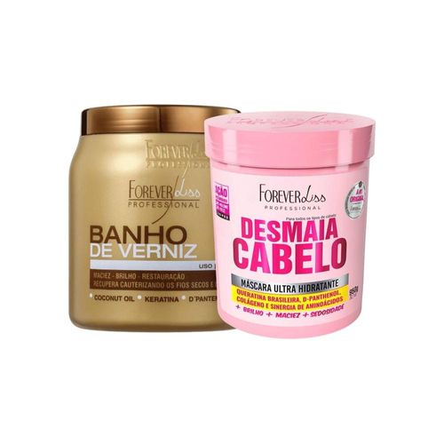 Kit Forever Liss Máscaras Desmaia 950 g+ Verniz 1000 g