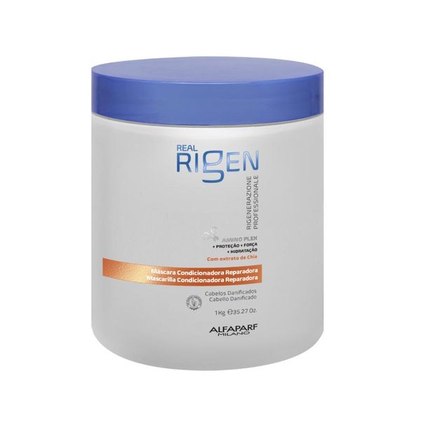 Máscara Alfaparf Real Rigen Condicionadora Reparadora 1000 g