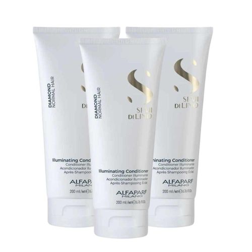 Kit Alfaparf Semi Di Lino Diamond 3 Condicionador 200 ml