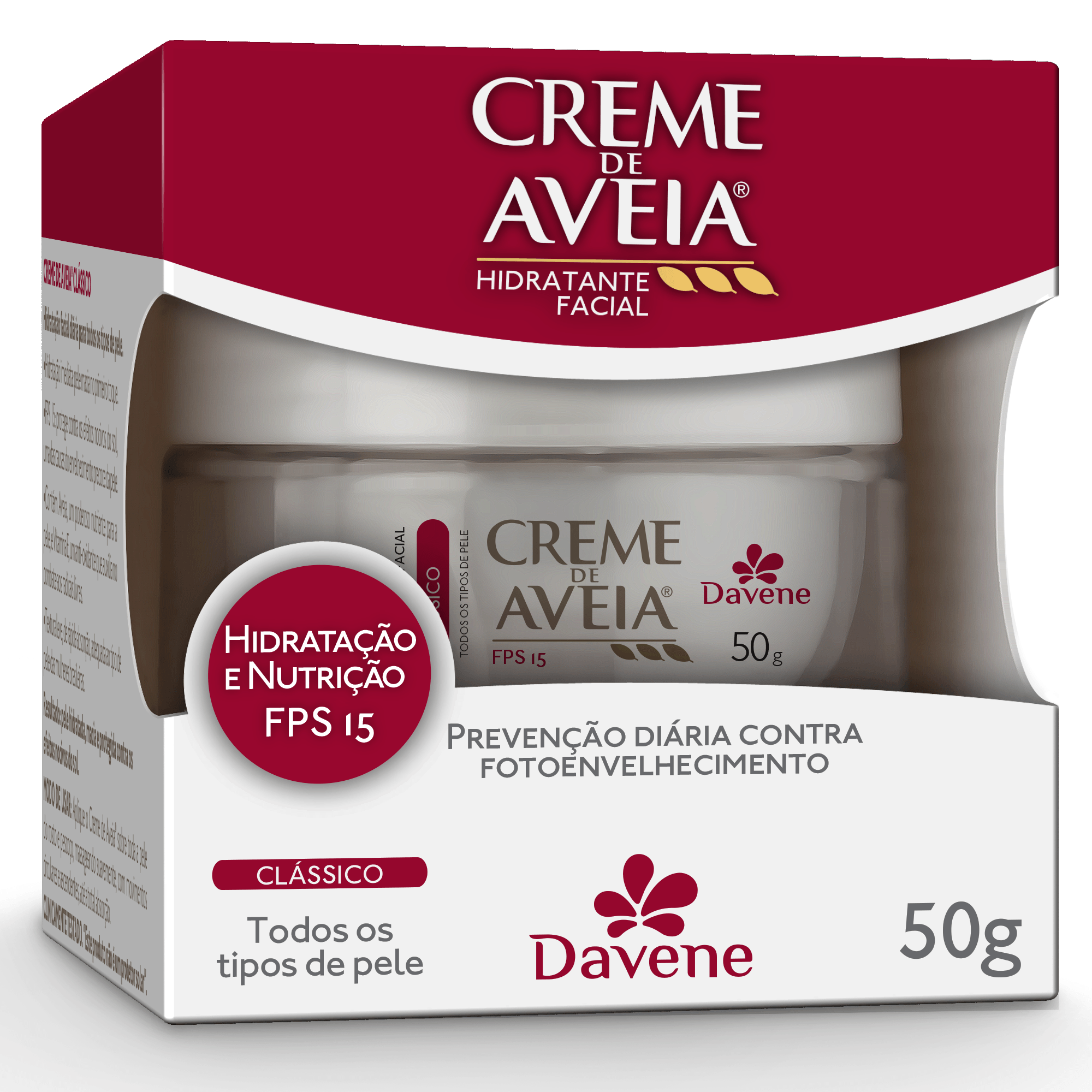Creme de Aveia Davene Clássico 50g