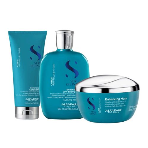 Kit Alfaparf Semi di Lino Curls Home Care (3 Produtos)