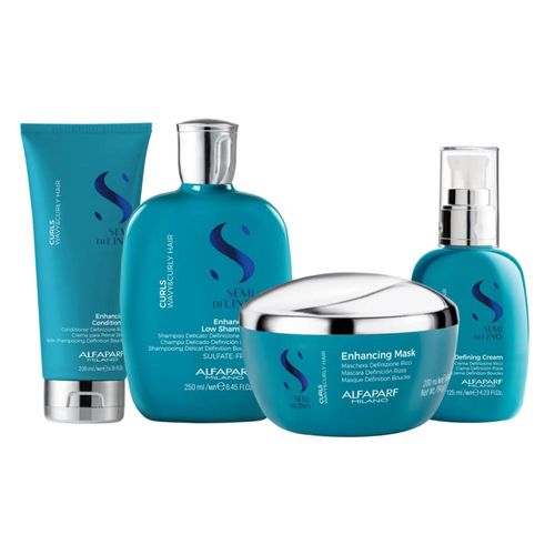 Kit Alfaparf Semi di Lino Curls Home Care (4 Produtos)