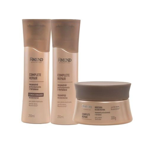 Kit Shampoo Condicionador Mascara Amend Complete Repair Kit Shampoo Condicionador Mascara Amend Complete Repair