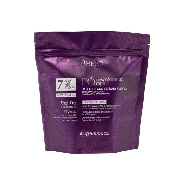 Pó Descolorante Amend Macadâmia e Argan 300 g