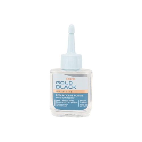 Reparador de Pontas Amend Gold Black Nutrição Silicone 30 ml