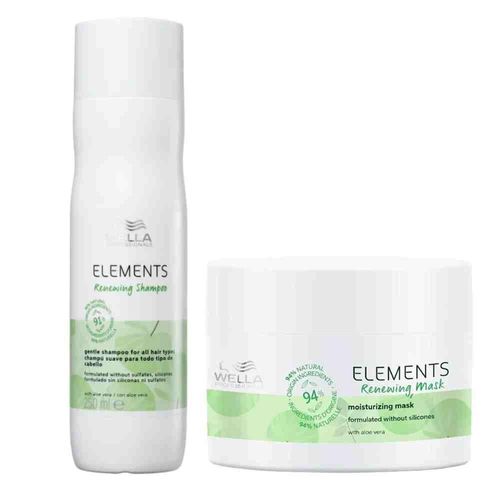 Kit Wella Elements Shampoo 250 ml + Máscara 150 ml Kit Wella Elements Shampoo 250 ml + Máscara 150 ml