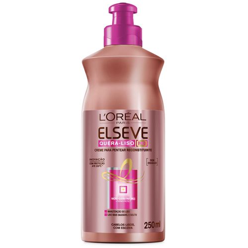Creme Para Pentear Elseve Quera-liso Reconstituinte 250ml Creme Para Pentear Elseve Quera-liso Reconstituinte 250ml